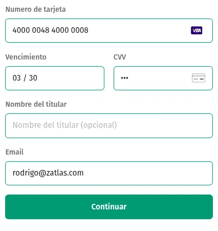 Card form